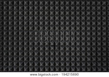 Soundproofing foam.Acoustic foam. Dark gray foam silencer