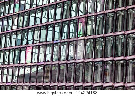 Famous Modern Building Of Harpa Concert Hall In Reykjavik, Iceland.