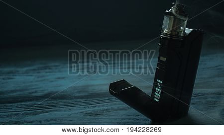 Vaporizer On A Blue Background