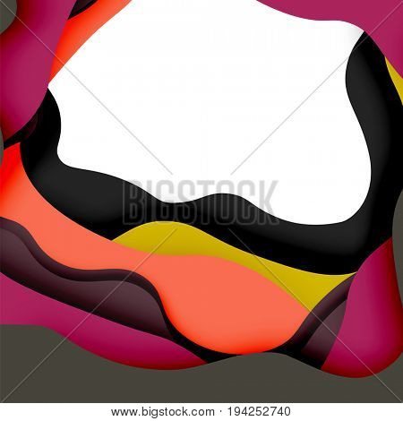 3d abstract background with cut shapes, business presentation, flyer template