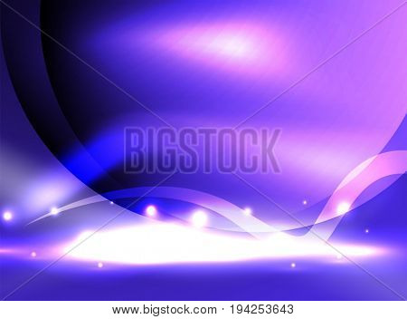 Glowing shiny wave background, energy concept illustration