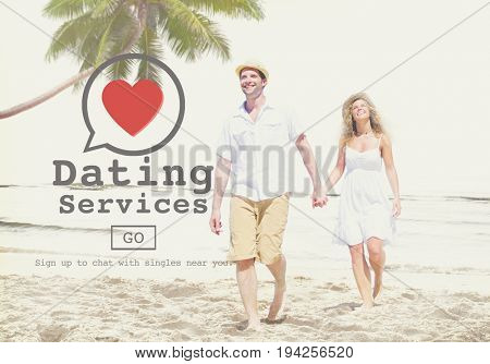 Dating Services Valentine Romance Heart Blind Date Concept