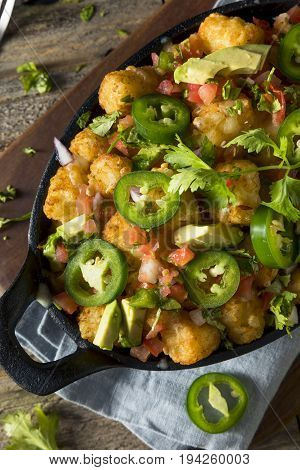 Homemade Mexican Tater Tot Nachos Tachos