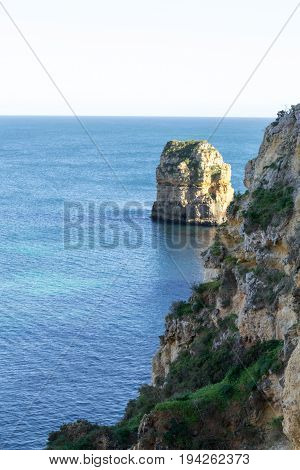 Cliffs And Rock Formations At Ponta Da Piedade (lagos, Portugal)