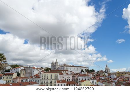 Views Of The Alfama From The Miradouro De Santa Luzia (lisbon, Portugal)