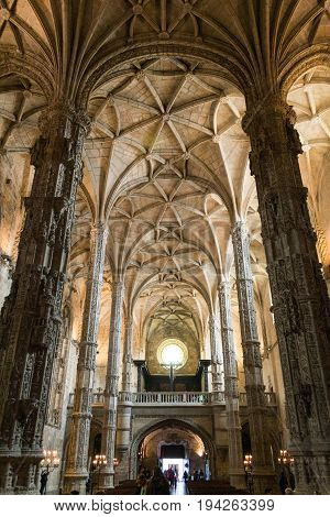 Inside The Jeronimos Monastery (lisbon, Portugal)