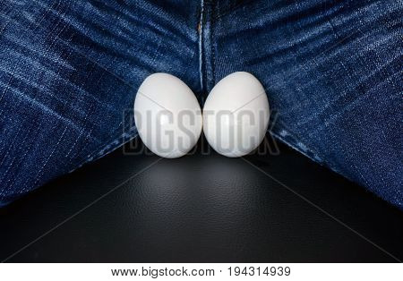 White Eggs - A Symbol Of Man's Balls