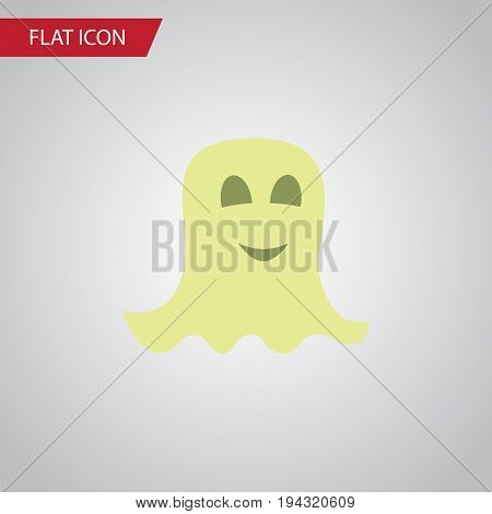 Isolated Specter Flat Icon. Spirit Vector Element Can Be Used For Spirit, Specter, Ghost Design Concept.