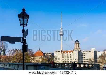 Tv tower or Fersehturm in Berlin,Germany