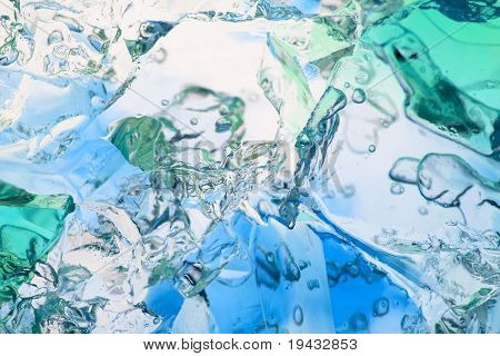 Macro de gelatina azul
