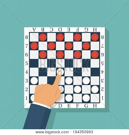Checkers Game. Chess Vector & Photo (Free Trial) | Bigstock