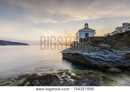 Church St. Thalassini, one of the landmarks of Andros town.