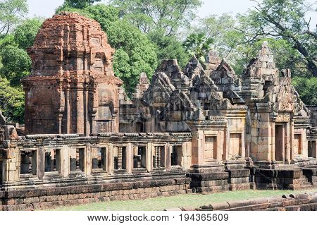 Prasat Muang Tam Temple In Buriram On Thailand
