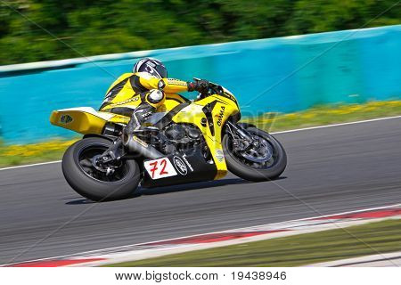 HUNGARORING, Ungheria - 19 giugno: Un pilota non identificato in azione durante l'evento ROSBK all'Hungaroring Ra