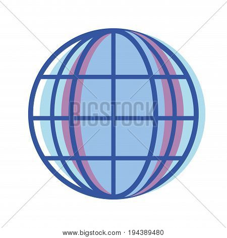 global earth planet to exploration ubication vector illustration