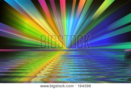 Colourburst na wodzie