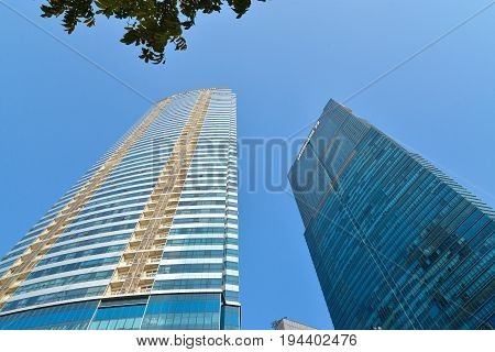 Hanoi Vietnam - Feb 19 2107 : Keangnam Hanoi Landmark 72 Tower is a supertall skyscraper in Pham Hung Boulevard Vietnam