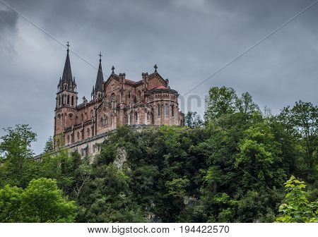 Covadonga parish in Picos de Europa mountains, Asturias