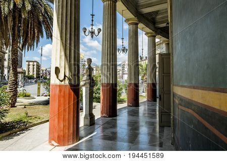 Palermo.Italy.May 26 2017.Views over Piazza Ruggero and Teatro Politeama in Palermo . Sicily