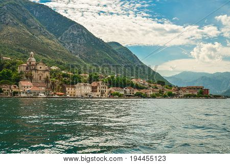 View Of Bay Of Kotor Near Prcanj