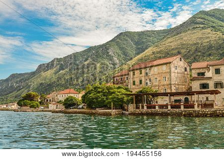 View Of Bay Of Kotor Near Prcanj