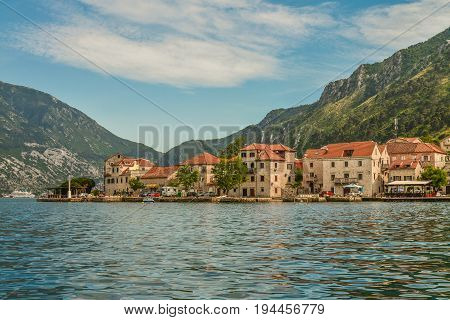 View Of Bay Of Kotor Near Prcanj
