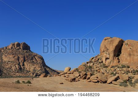 Elephant's Head Rock At Bulls Party In Ameib, Erongo, Namibia, Africa