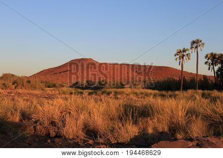 Landscape in the Palmwag concession Namibia, Africa.