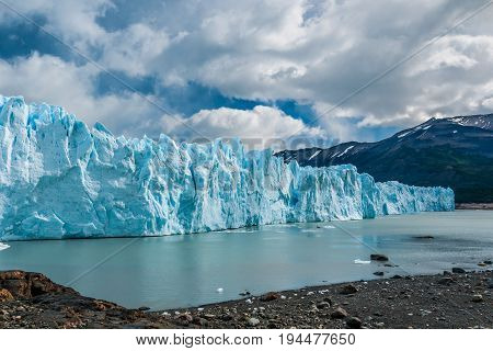 Perito Moreno glacier in a sunny day in Argentina