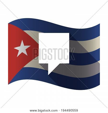Isolated Cuba Flag With A Tooltip