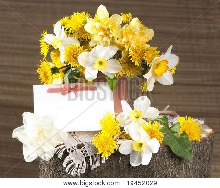 postkort og foråret blomster