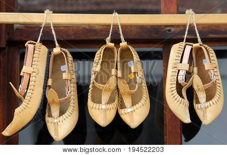 Opinki Or Tsarvouli - Traditional Bulgarian Leather Shoes