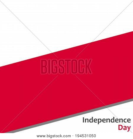 Poland independence day with flag vector illustration for web