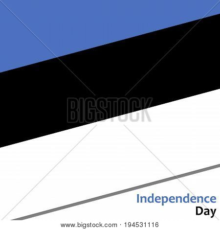 Estonia independence day with flag vector illustration for web