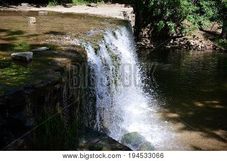 A waterfall at Nerstrand Big Woods State Park in Minnesota