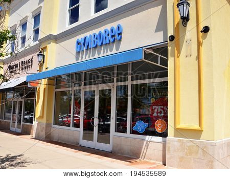 PERRYSBURG OH - JUN 25: A Gymboree store in Perrysburg OH is shown on June 25 2017. There are over 1200 stores.