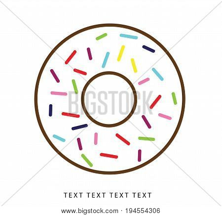 Vector icon donuts, snacks, instant breakfast, vector