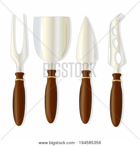 cheese knife isolated on white background .