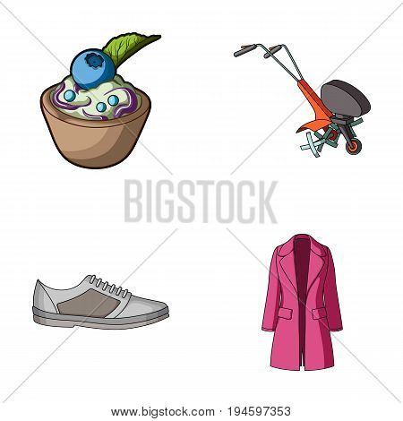 fashion, business, textiles and other  icon in cartoon style. wool, clothing, knitwear, icons in set collection
