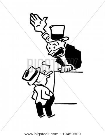 SideShow promotor - Retro Ad kunst Illustration