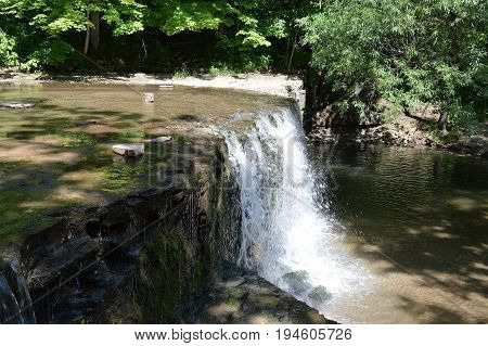 A waterfall at Nerstrand Big Woods State Park in Minnesota