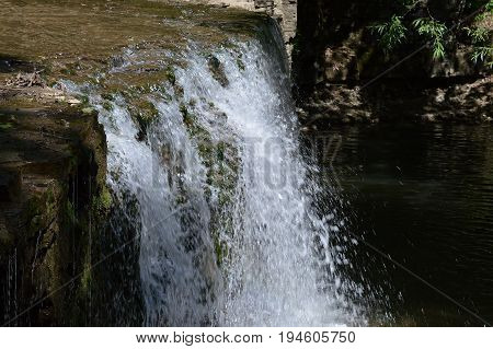 A waterfall at Nerstrand Big Woods State Park in Minnesota