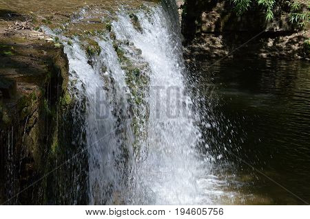 A waterfall at Nerstrand Big Woods State Park in Minnesota