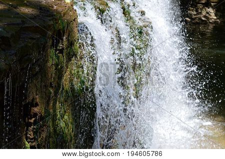 A waterfall at Nerstrand Big Woods State Park in Minnesota