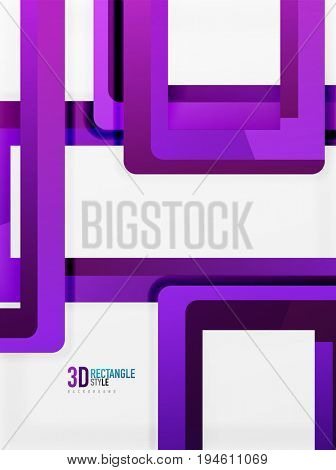 Rectangle tube elements, 3d background