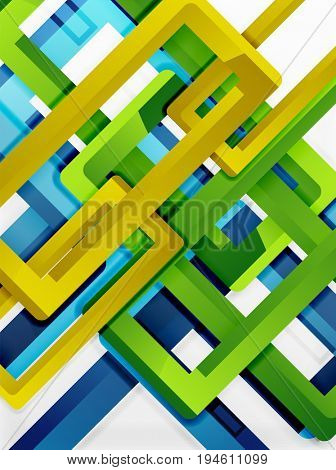Rectangle tube elements, 3d background