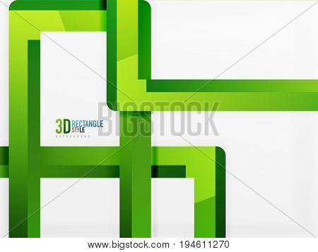 Rectangle tube elements, 3d background