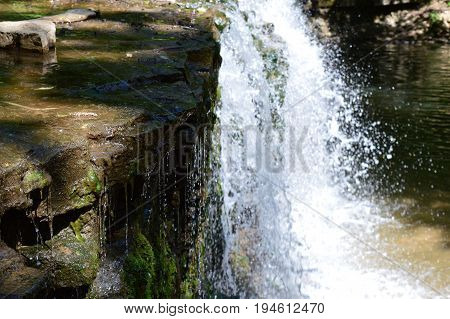A waterfall at Nerstrand Big Woods State Park in Minnesota