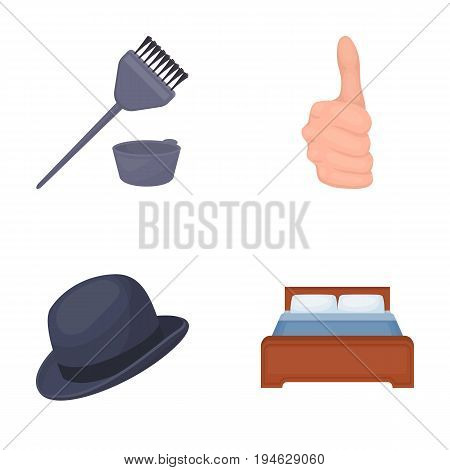 leisure, trade, business and other  icon in cartoon style furniture, industry, salon icons in set collection.