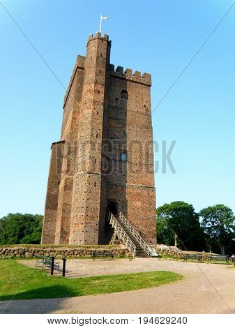 35 Meter High Medieval Tower of The Karnan in Helsingborg, Sweden